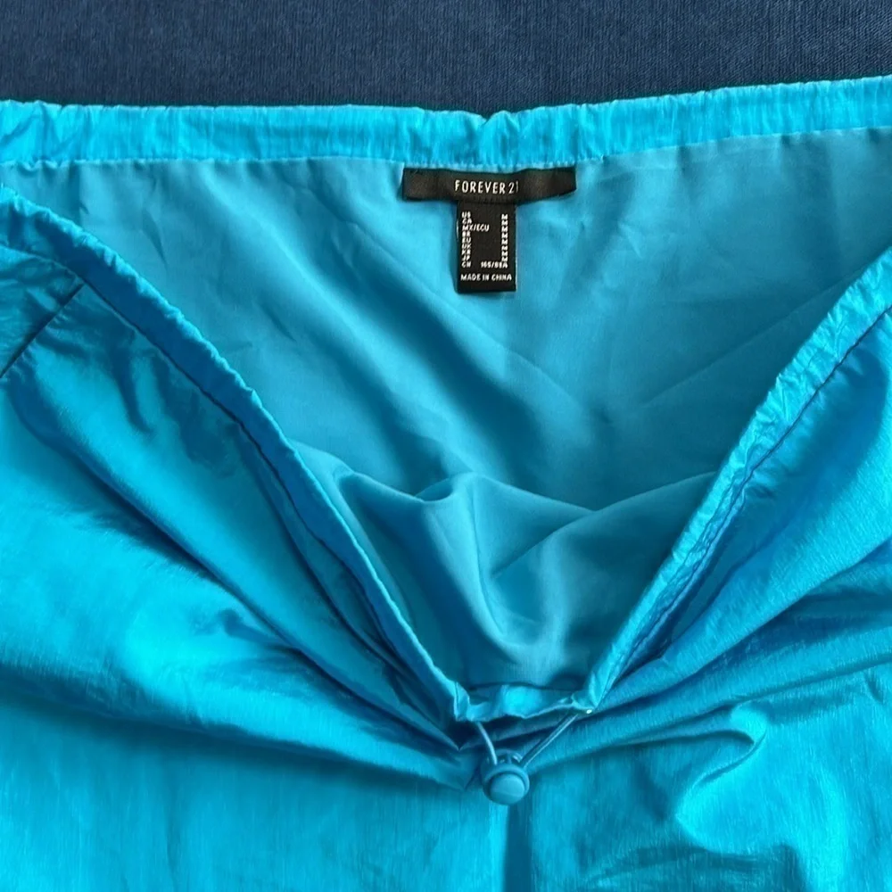 Y2K low rise Colorful active skirt Forever 21 nylon skirt 90s nostalgic block‎